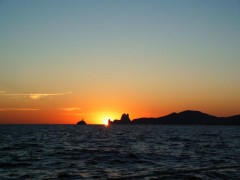 Sonnenuntergang vor Ibiza