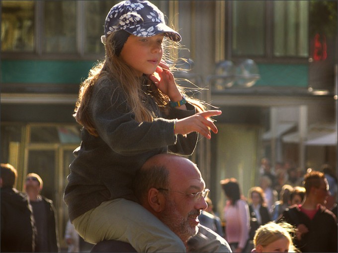 Opa mit seiner Enkelin