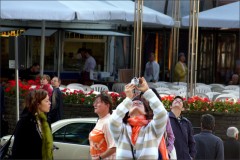 Blick hinauf zu den Domspitzen