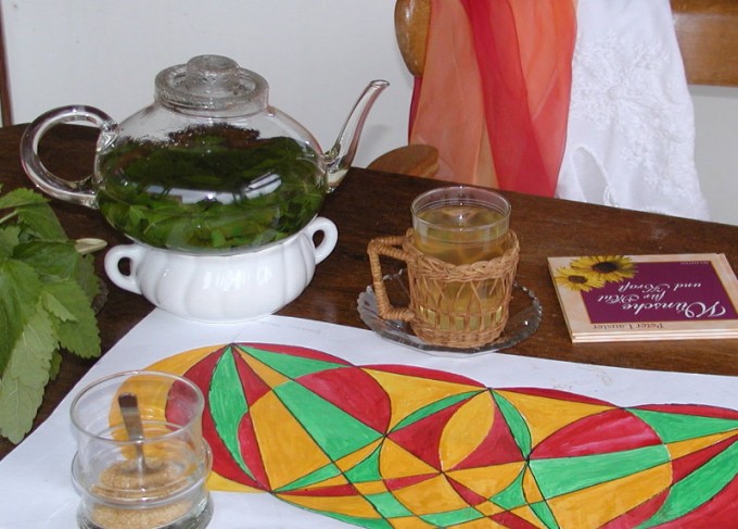 Mittagspause mit Melissentee