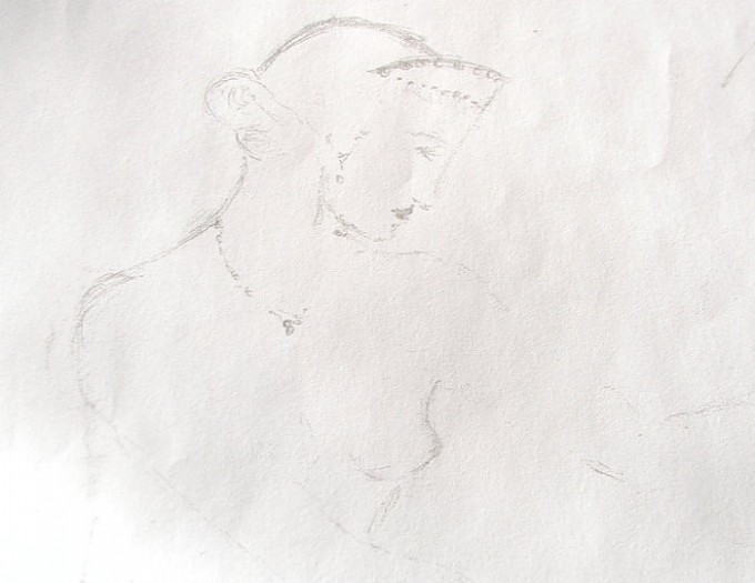 Küchentischzeichnung