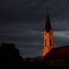 Kirche vor dem gewitter