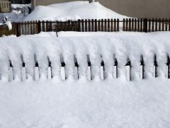 Zaun im Winter Zaun im Winter