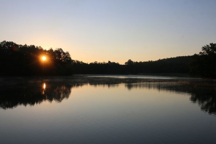 Kurz vor Sonnenaufgang