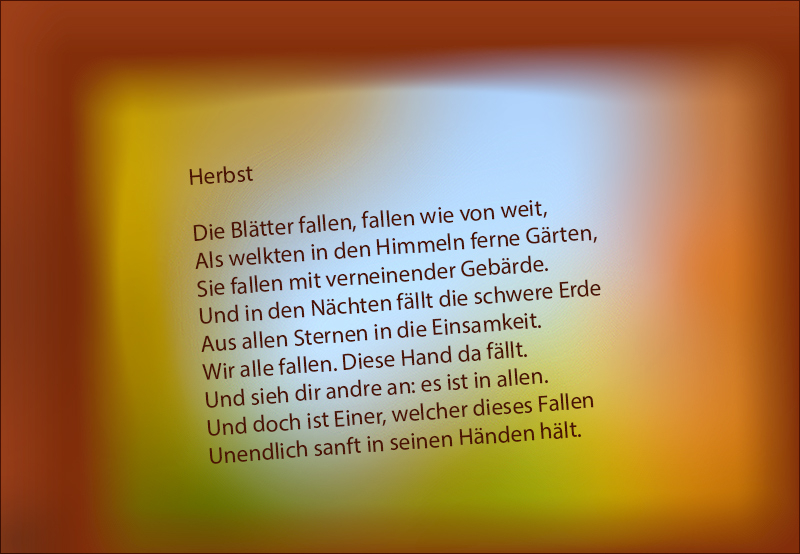 Herbstgedicht Von Rainer Maria Rilke peterlaustercommunity.de
