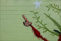 Graffiti an einer Mauer Graffiti an einer Mauer