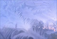 Vereiste Fensterscheibe Vereiste Fensterscheibe