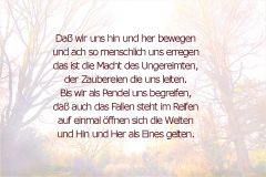 Ein Gedicht meines Grossvaters - "Pendel" Ein Gedicht meines Grossvaters - "Pendel"