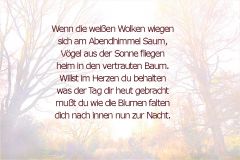Ein Gedicht meines Großvaters - "Abend" Ein Gedicht meines Großvaters - "Abend"