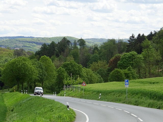 B 236 Richtung Altena