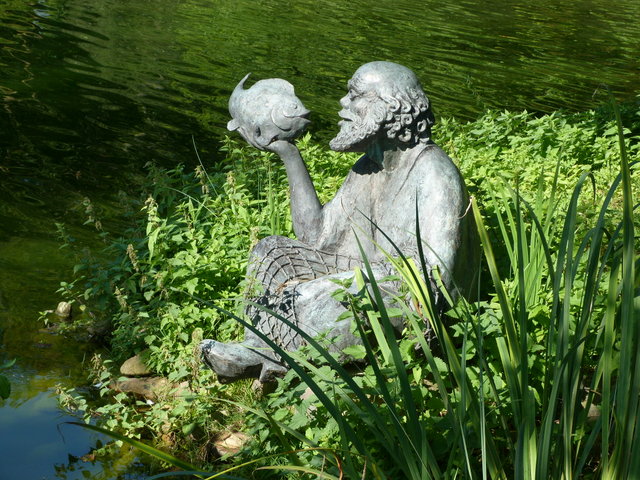 Fischer Skulptur