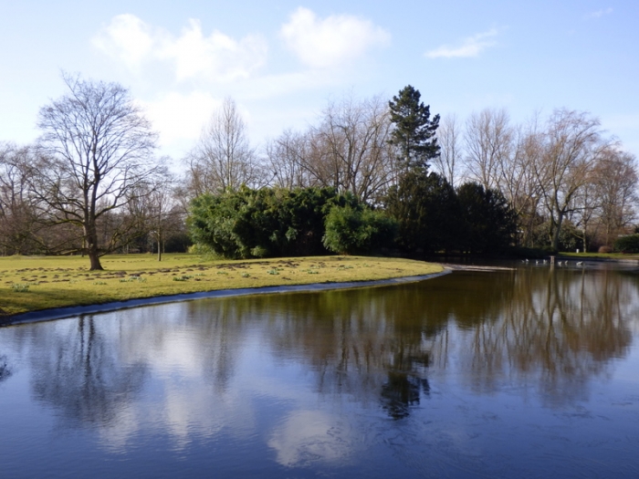 Landschaft mit Spiegelung