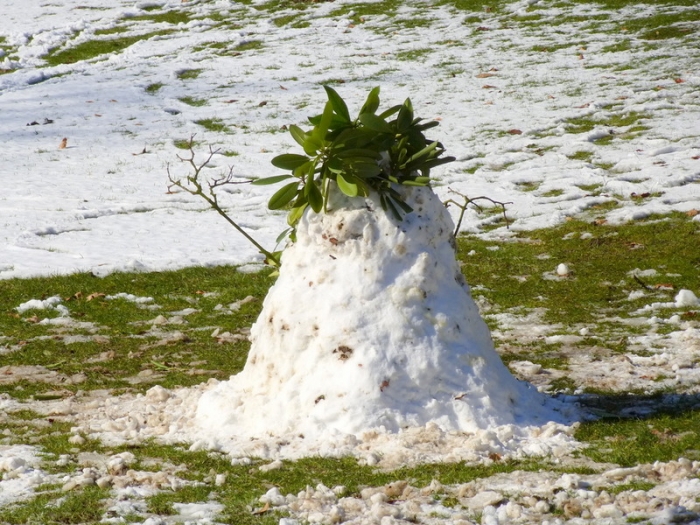 Frühlingsschneemann