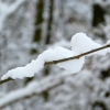 Gebilde aus Schnee