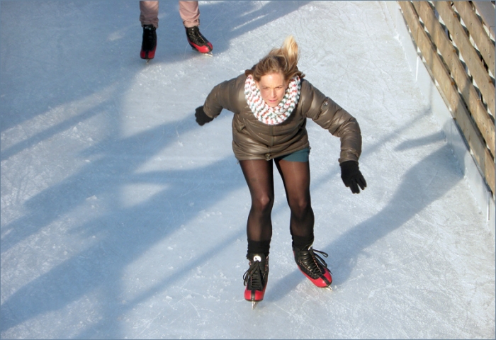 Schlittschuhläuferin