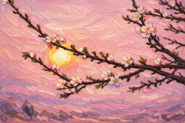 Zweig in Morgensonne