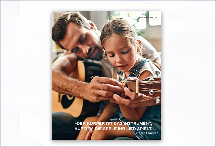 Eine Illustration mit Zitat auf der Interviewseite