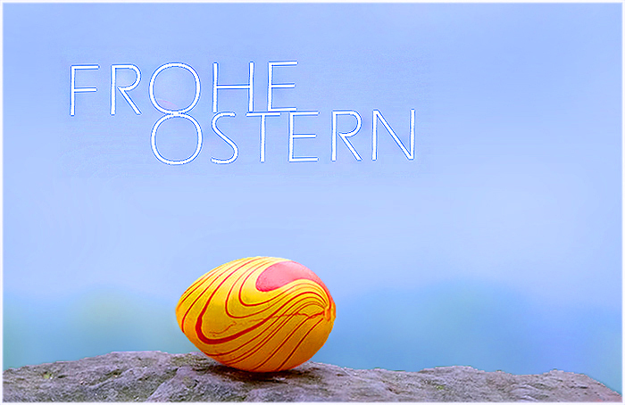 Ich wünsche euch allen schöne Osterfeiertage