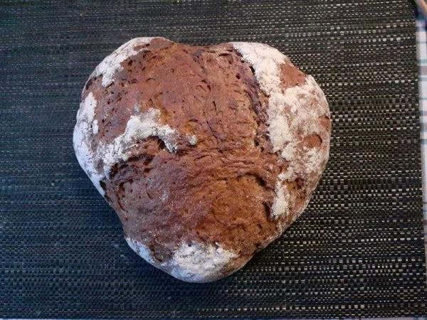 Herzförmiges brot