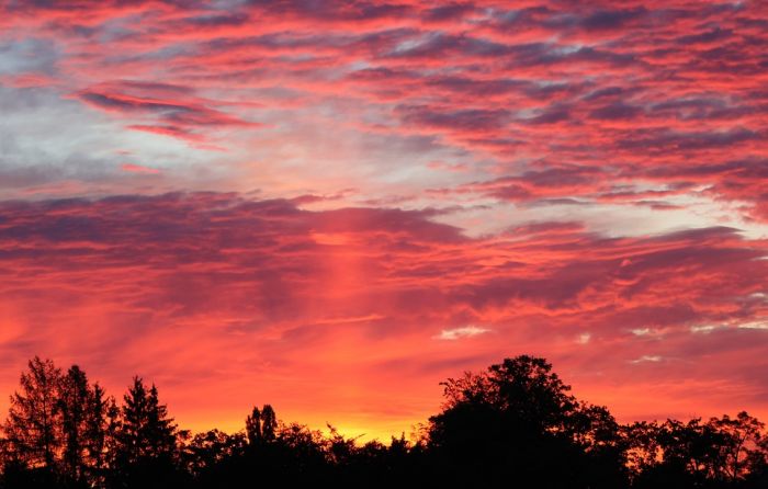 Kurz vor Sonnenaufgang