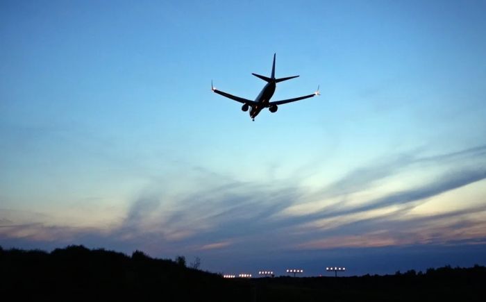 Flieger Landeanflug