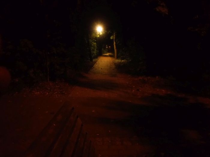 Ein Weg in der Dunkelheit