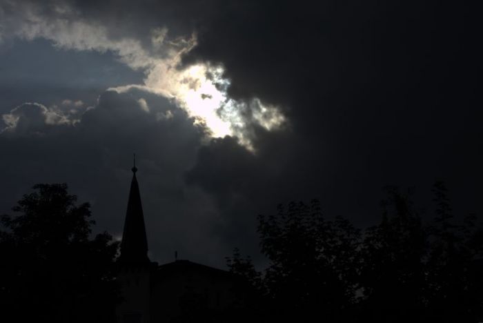 Unwetter in anzug (aber ohne krawatte :)