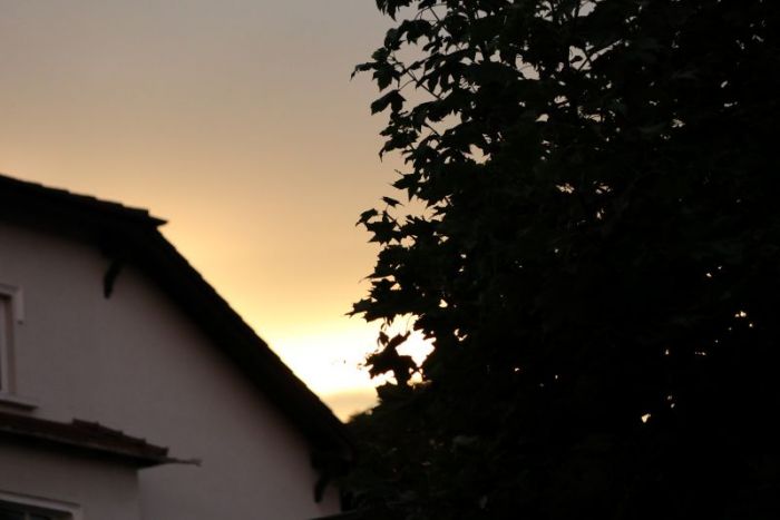 Letztes licht am abend