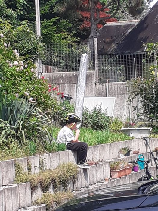 Da wartet das Kind wieder