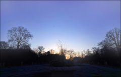 Kurz vor Sonnenaufgang