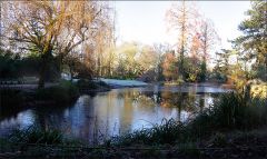 See im Februar leicht vereist