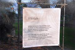 Gedicht in einem Garten Gedicht in einem Garten