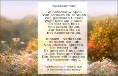 Ein Gedicht meines Großvaters 1922