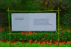 Gedicht in einem Garten Gedicht in einem Garten