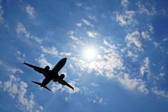Flugzeug Ryanair landet