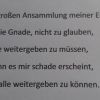 Teil eines Gebets einer alten Nonne Teil eines Gebets einer alten Nonne